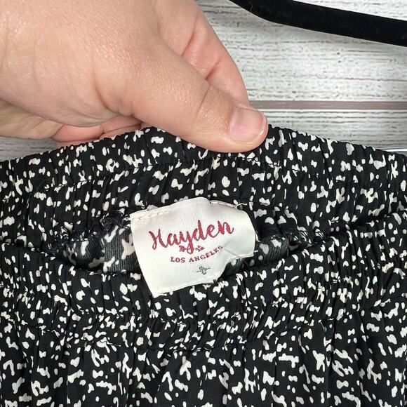 Hayden Plus Size Black & White Speckled Midi Skirt Size 1XL - Picture 4 of 6